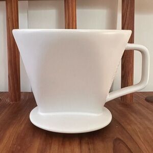 Starbucks White Ceramic Pour Over Drip Coffee Brewer #4